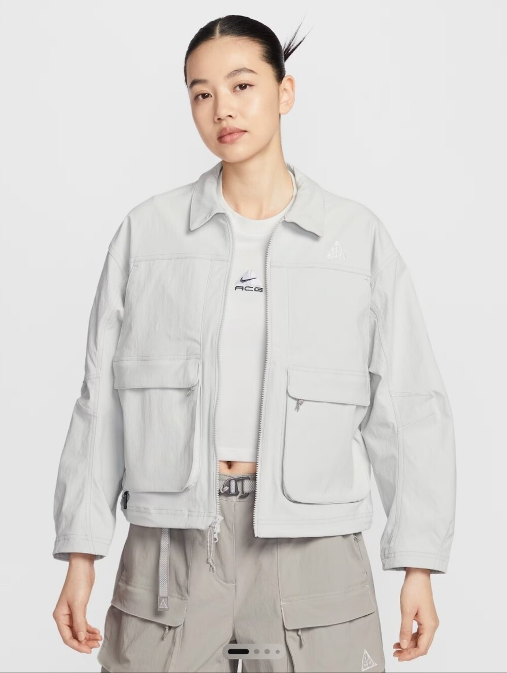 Nike FIRE! NWT! ACG Smith Summit UV Resistant Jacket in Photon Dust. Sz Md. R2S!